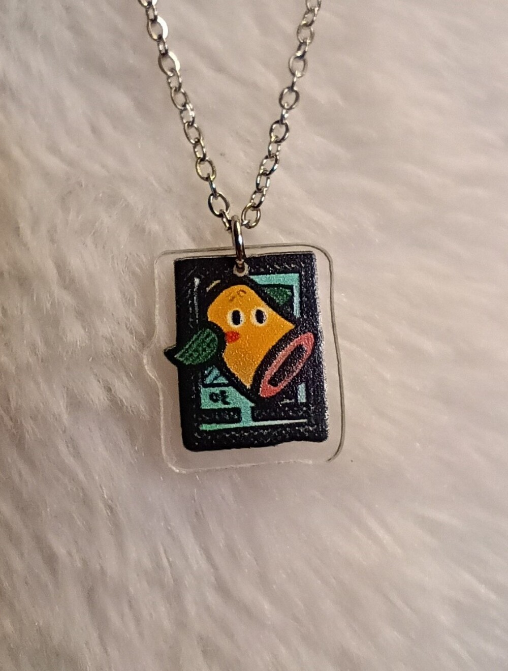Pokemon Weepinbell Acrylic Charm Stainless Steel Necklace